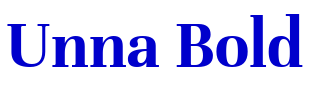 Unna Bold шрифт